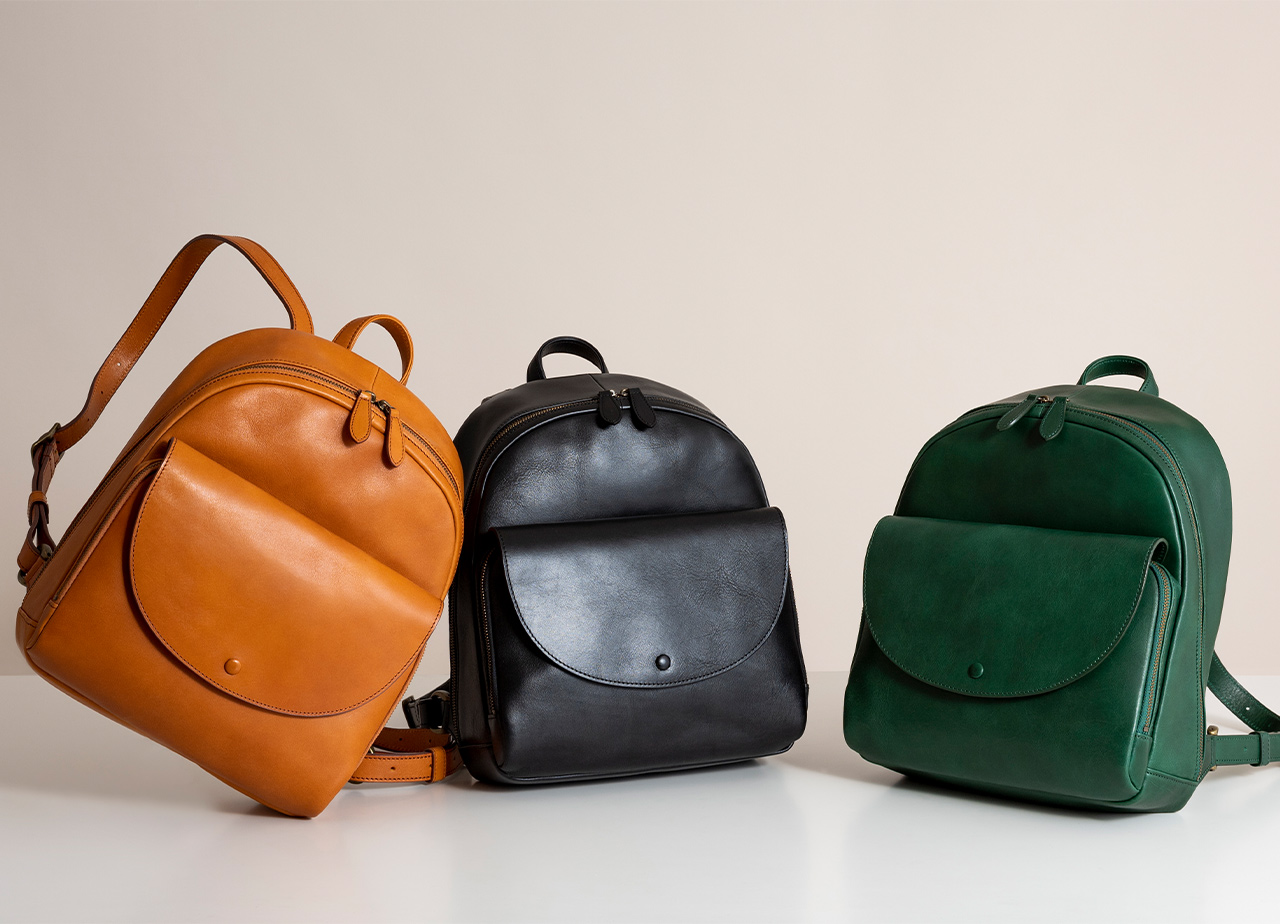 レザーバックパック | リュック 3カラー -IKUTA KABAN