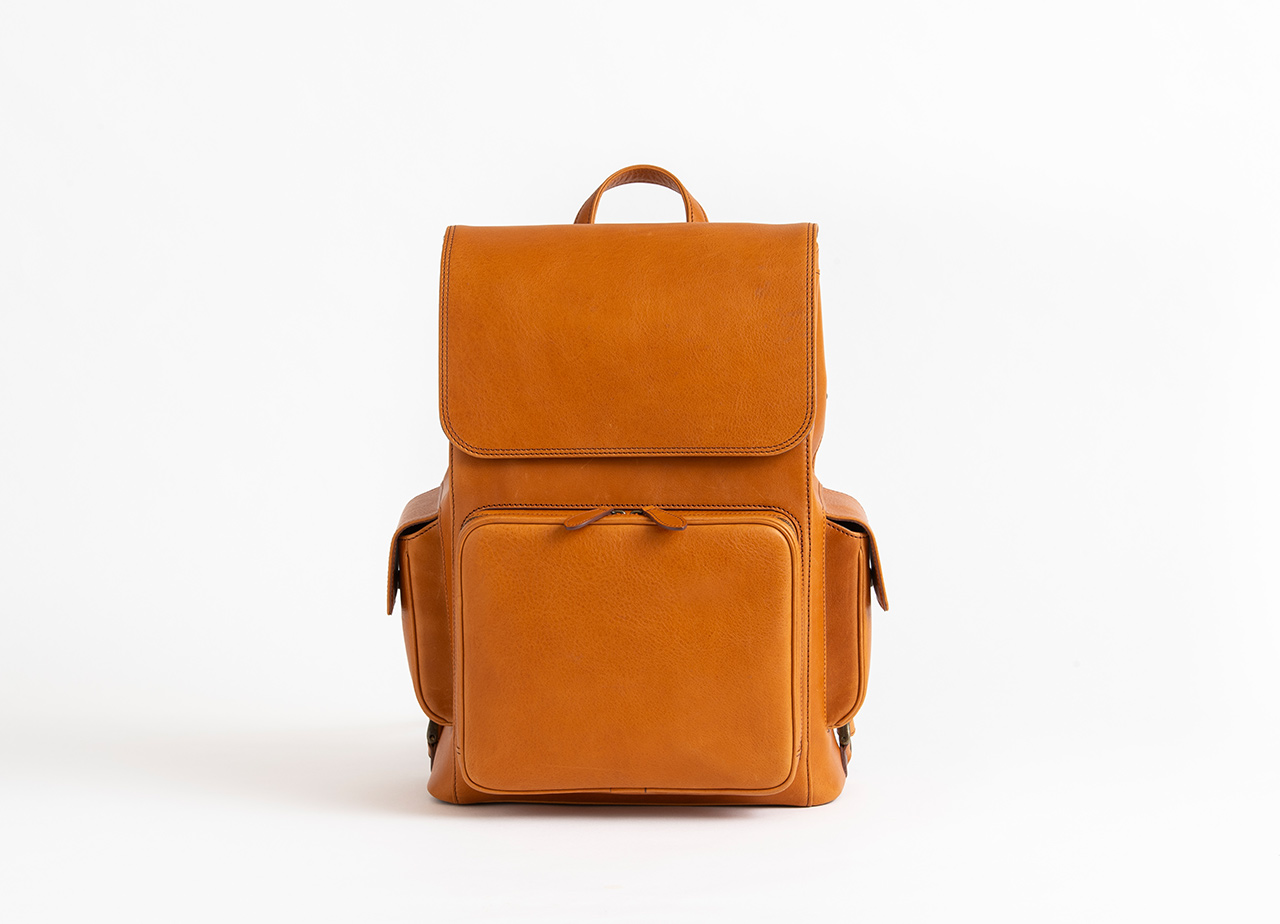 レザーリュックバッグ | テント 3色展開 -IKUTA KABAN