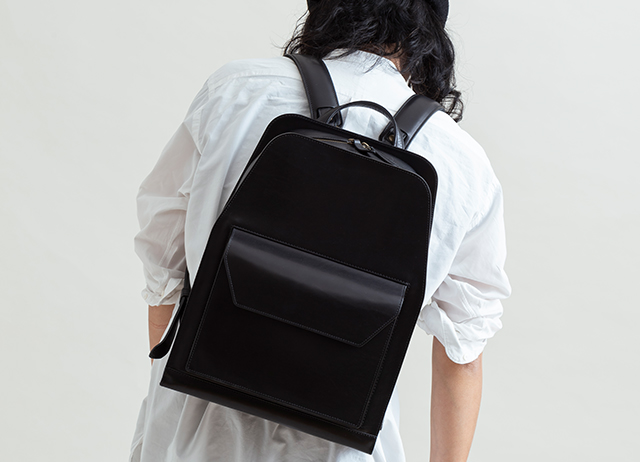 Mochi モチ rucksack deer leahter [ma-pro-24/black]] 鹿革リュック 