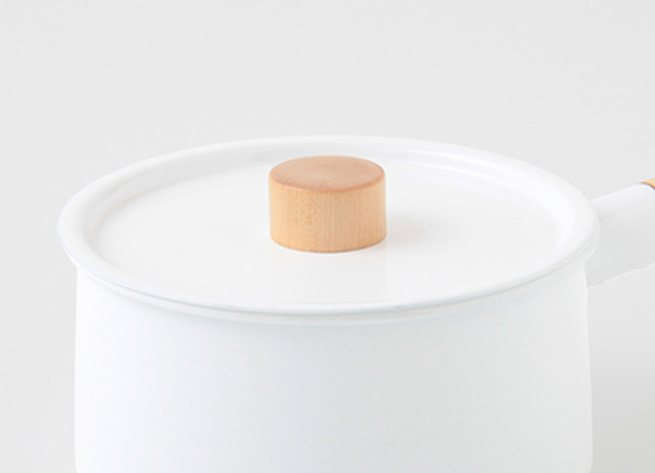 琺瑯（ホーロー）のミルクパン - kaico