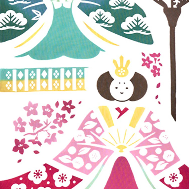 注染の手ぬぐい | ひな祭り - kenema