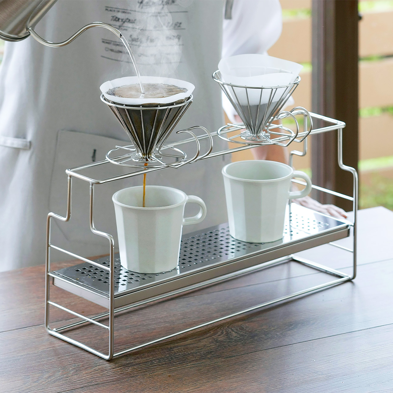 使う人に合わせる コーヒードリッパースタンド - 珈琲考具