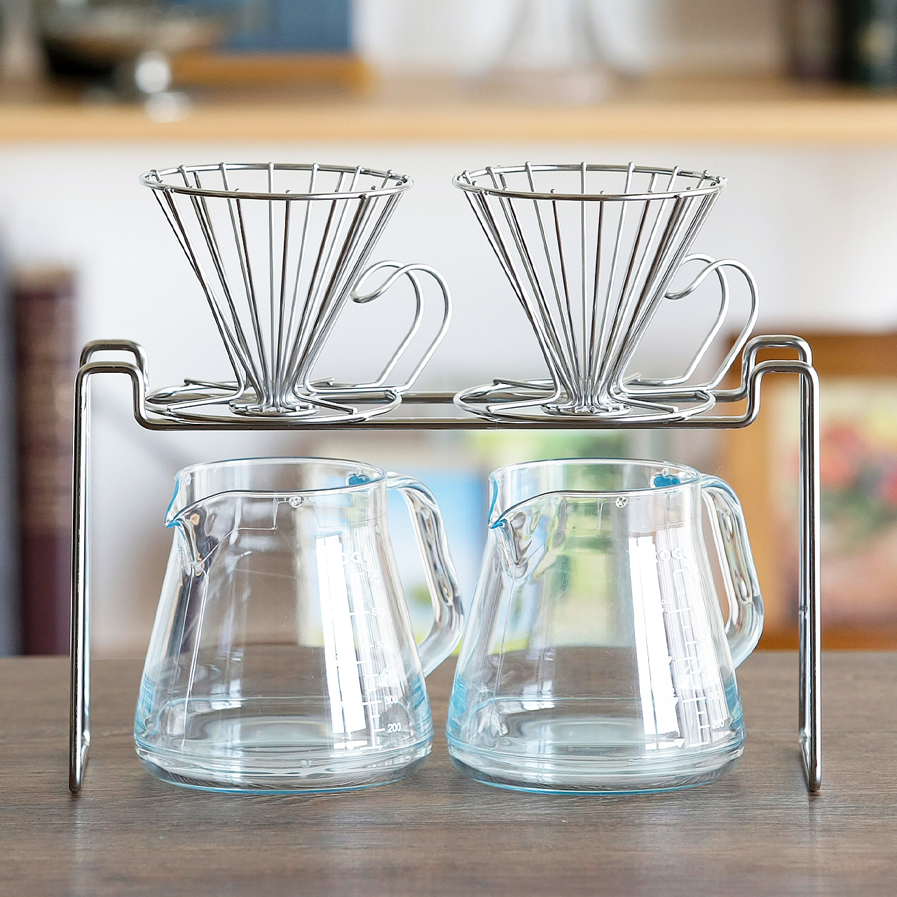 ふたつ同時にドリップ ドリッパースタンドダブル - 珈琲考具