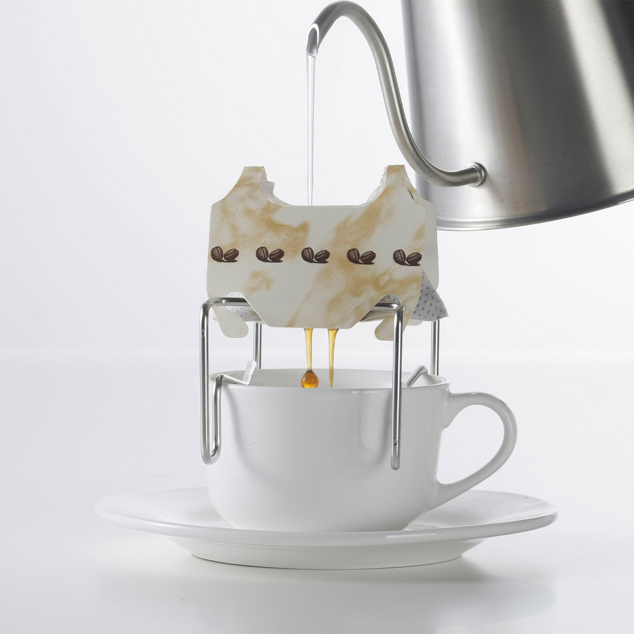 コーヒーに浸からない | ドリップバッグスタンド - 珈琲考具
