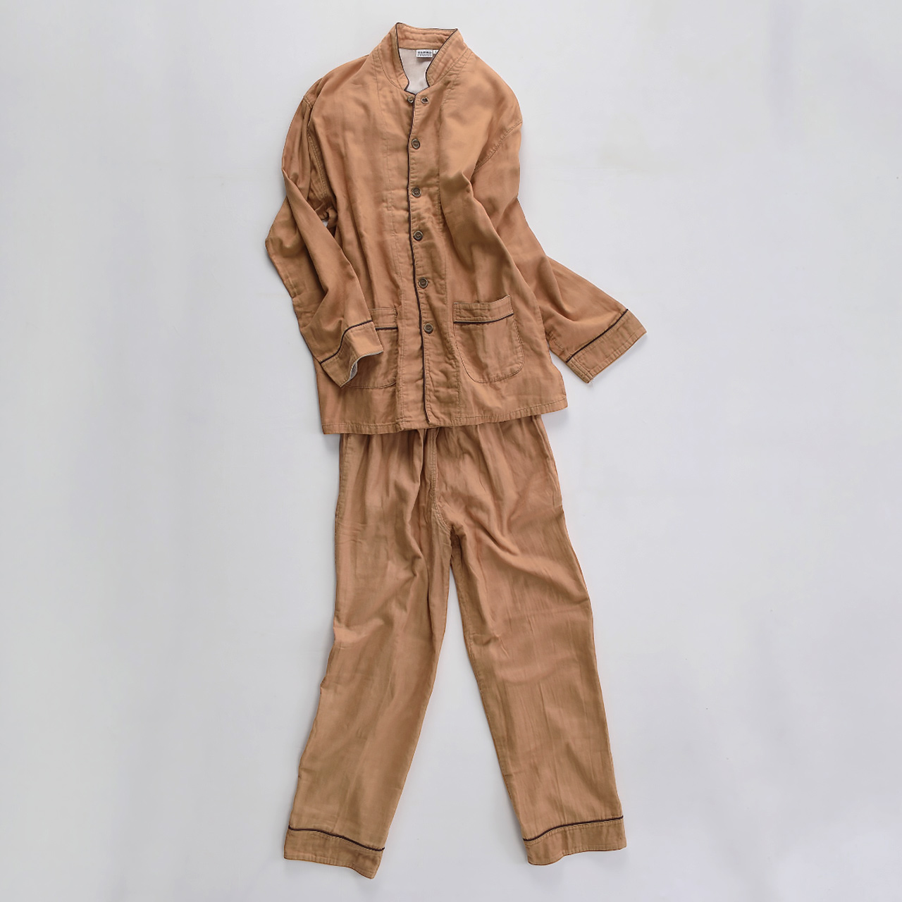 ねむりのプロが手がける上質なガーゼパジャマ 柿渋 2重/3重 - 京和晒綿紗