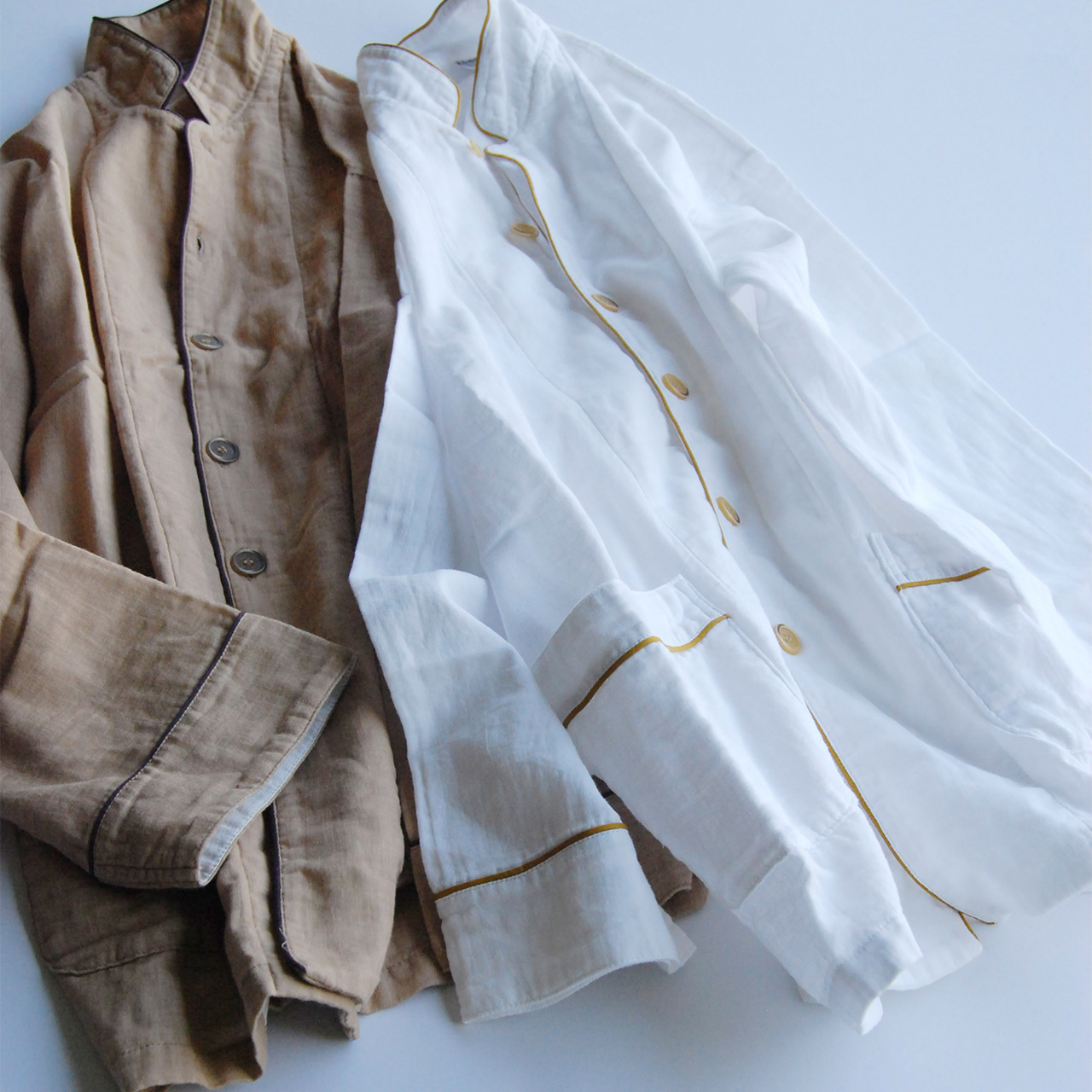 ねむりのプロが手がける上質なガーゼパジャマ 柿渋 2重/3重 - 京和晒綿紗