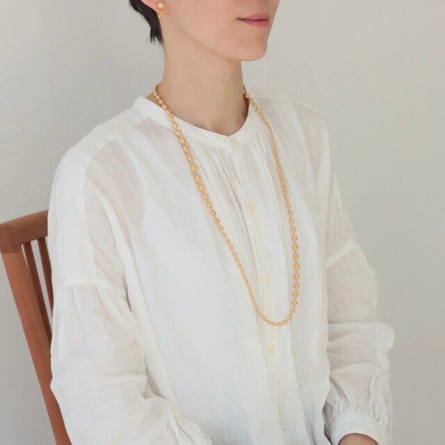 刺繍でできた肌に優しいネックレス | スフィアプラス80 | トリプル