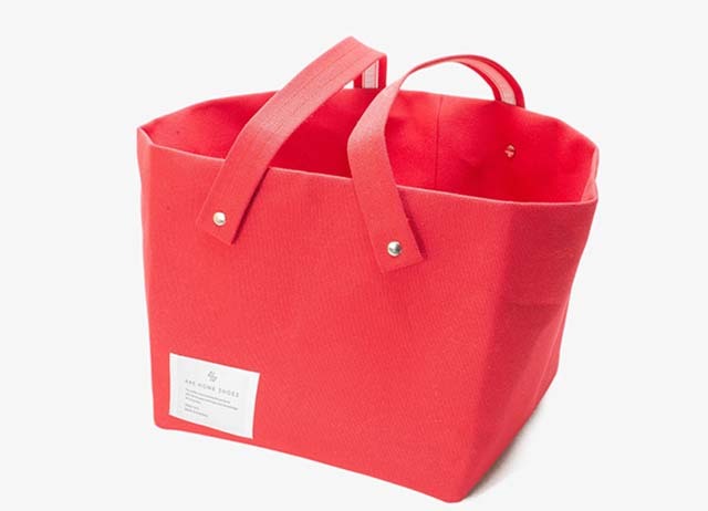 帆布バックBoxBag 室内履きの収納 - ABE HOME SHOES
