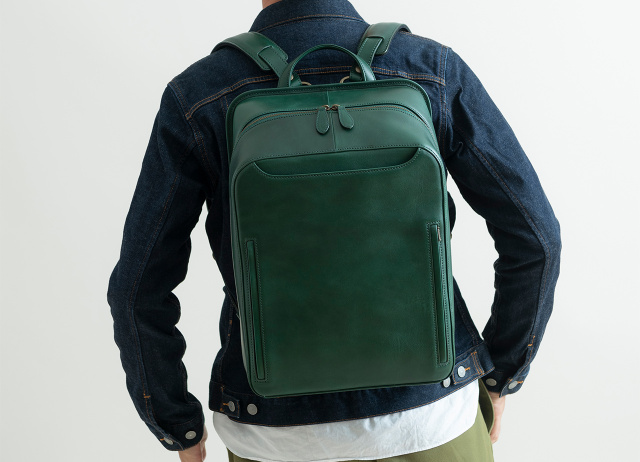 ー品販売  | レザーバックパック スクエア KABAN IKUTA - 3カラー バッグ