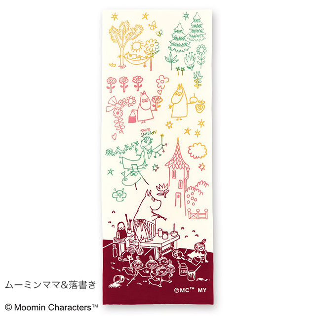 注染の手ぬぐい | ムーミンデザイン - kenema -/ムーミンママ&落書き
