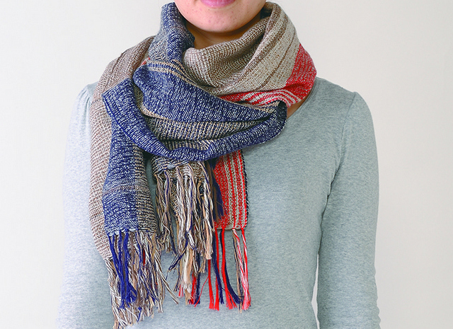 工房織座　二重織りスヌード