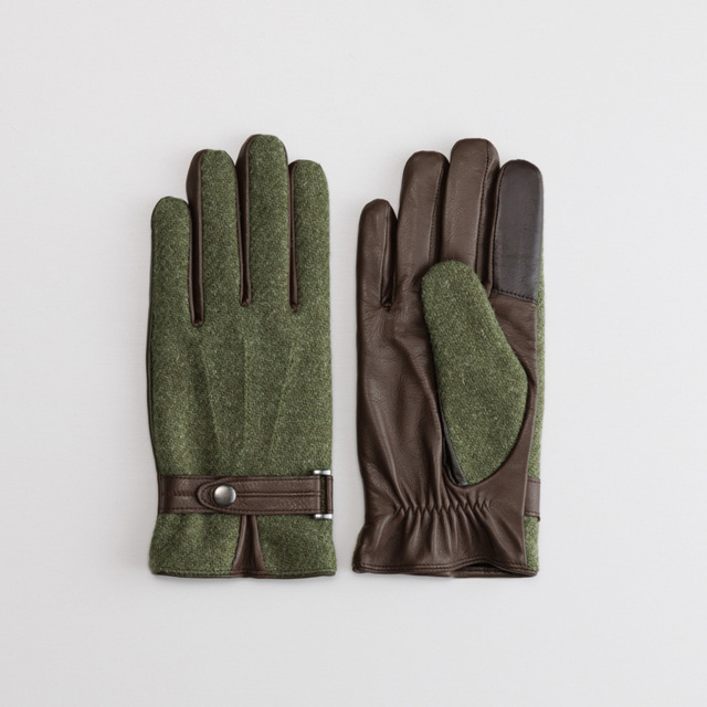 ★新品同様品★ハリスツイード　グローブ　手袋 楽天市場】手袋 メンズ Harris Tweed 本革 スマートフォン対応 ハリス
