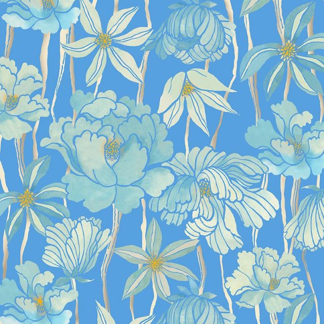 超撥水風呂敷 ながれ 96cm -朝倉染布-