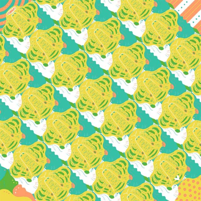 超撥水風呂敷 ながれ 96cm -朝倉染布-