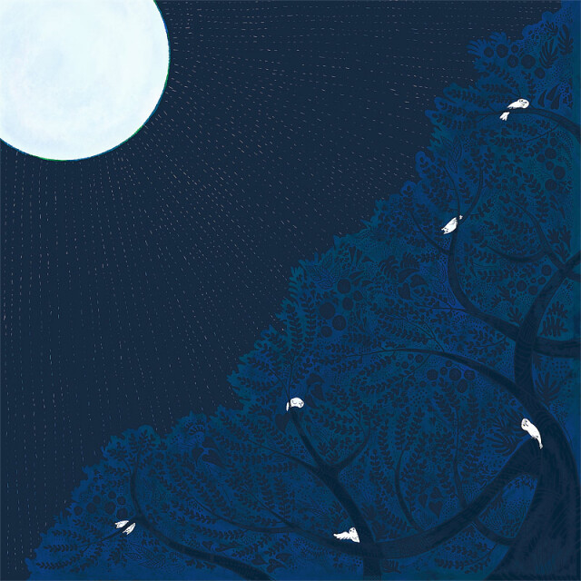 超撥水風呂敷 ながれ 96cm -朝倉染布-