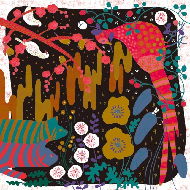 超撥水風呂敷 ながれ 96cm -朝倉染布-