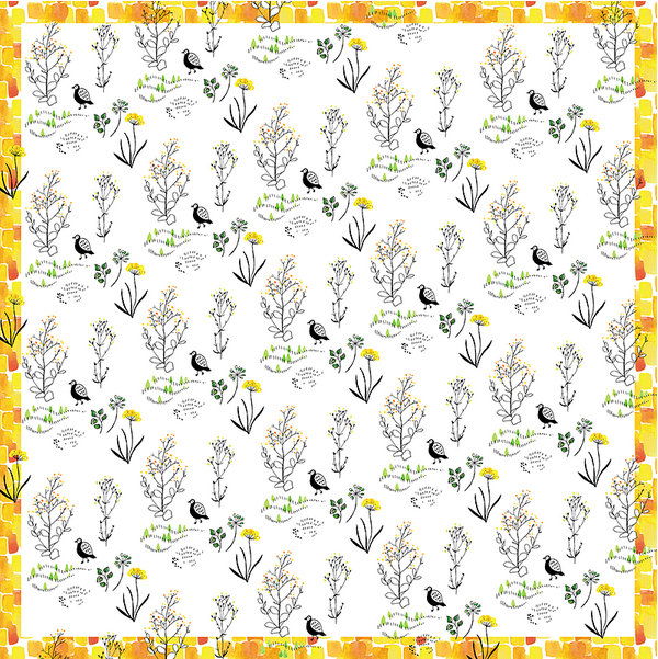 超撥水風呂敷 ながれ 96cm -朝倉染布-