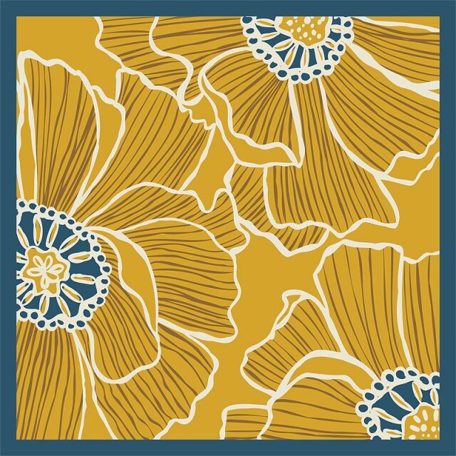 超撥水風呂敷 ながれ 96cm -朝倉染布-