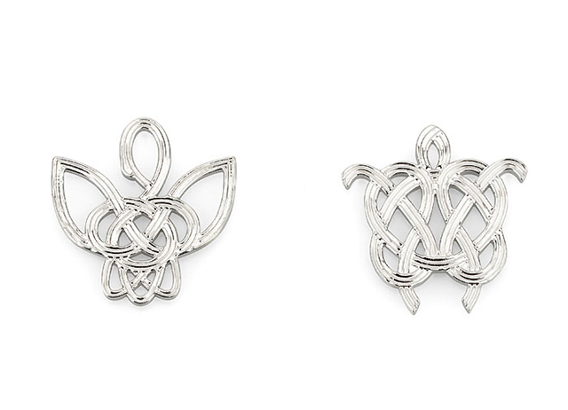 鶴亀の水引をモチーフにした錫の箸置「鶴亀」 - 能作 -