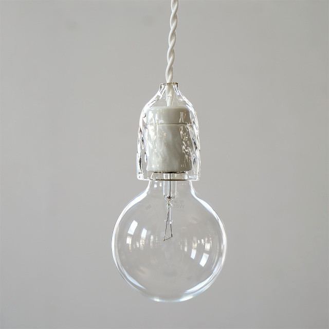 ソケットランプ 硝子 コード長変更可 - testis