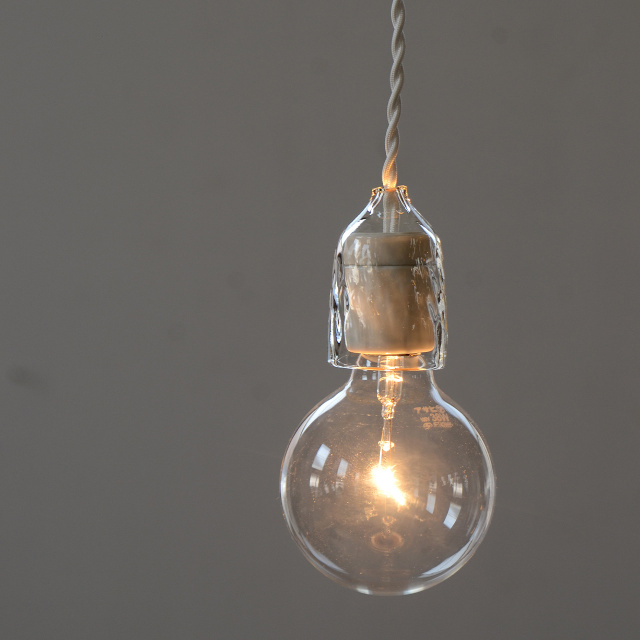 ソケットランプ 硝子 コード長変更可 - testis