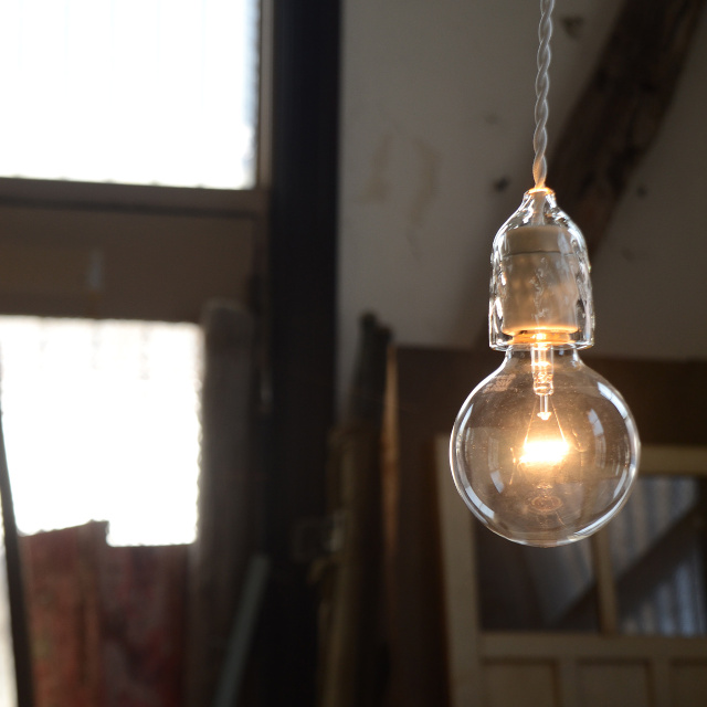 ソケットランプ 硝子