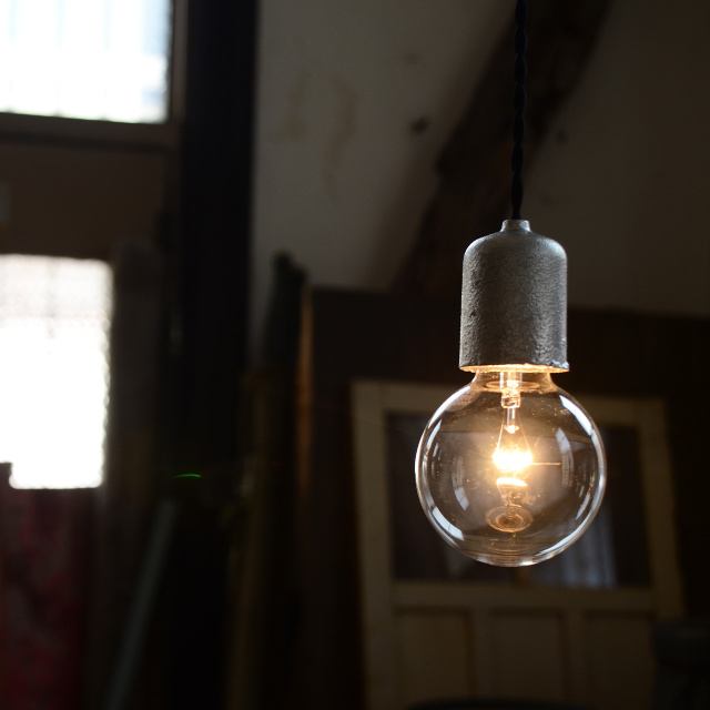 ソケットランプ 鉄 鉄錆