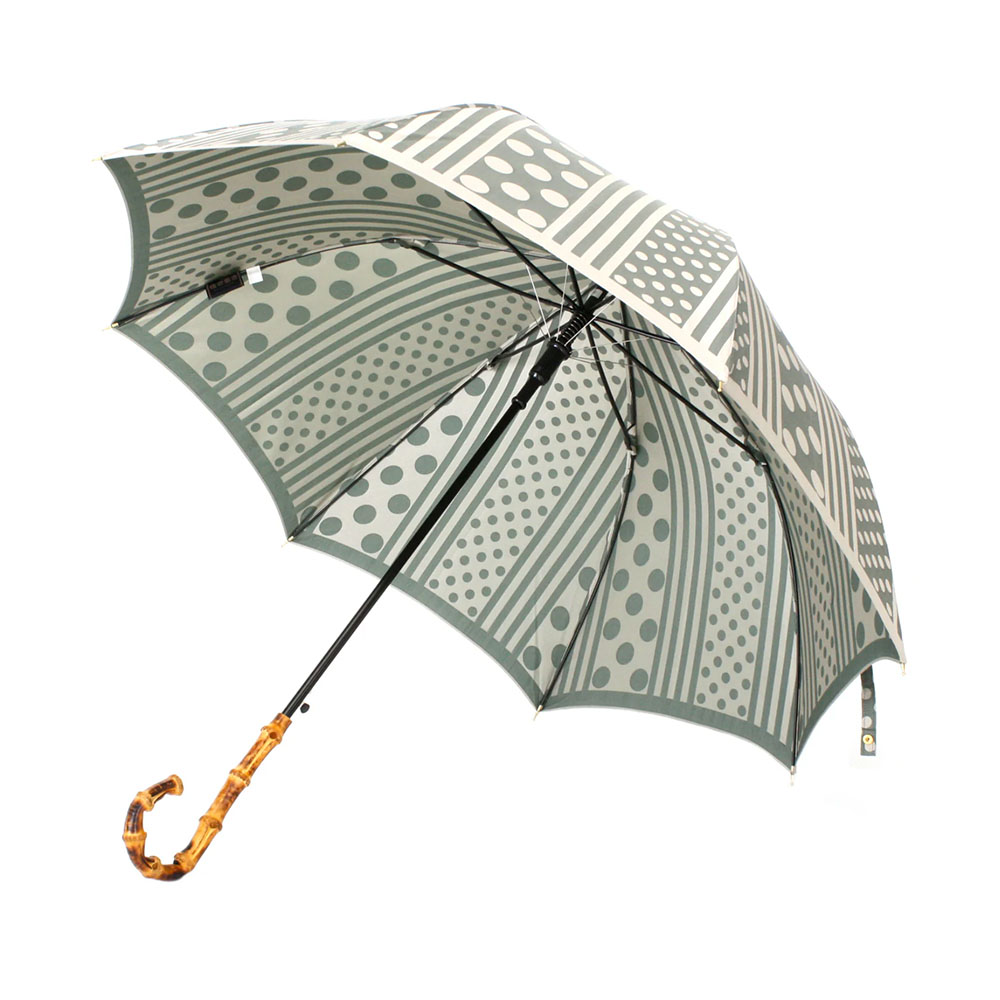 日本製 傘 晴雨兼用 | kirie ドットとストライプ | 顔色を美しくする傘