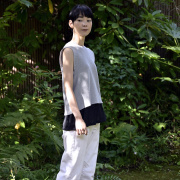 見せる腹巻き/麻 フレアタイプ おなかをつつむ - SAIFUKU -