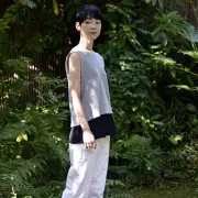 麻の見せる腹巻き フレアタイプ - SAIFUKU -