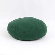 リネンバスクベレー│ 涼しい麻 - Beret is flamingo/グリーン