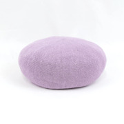 リネンバスクベレー│ 涼しい麻 - Beret is flamingo/ラベンダー