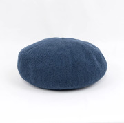 リネンバスクベレー│ 涼しい麻 - Beret is flamingo/ネイビーブルー