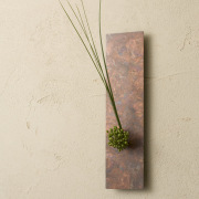 on the wall mini 銅器着色の花器 - モメンタムファクトリーOrii 折井 -/1.斑紋孔雀色