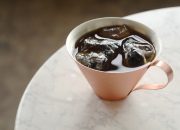 銅製のアイスコーヒーカップ  - RED&WHITE -