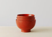 お椀やうちだ 小さな　大きな 色拭き漆椀