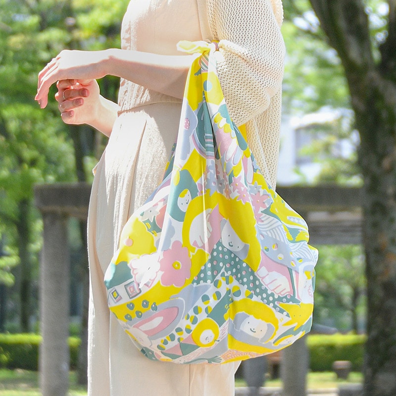 超撥水風呂敷ながれ 豊富なデザイン取扱 大きめ96cm - 朝倉染布