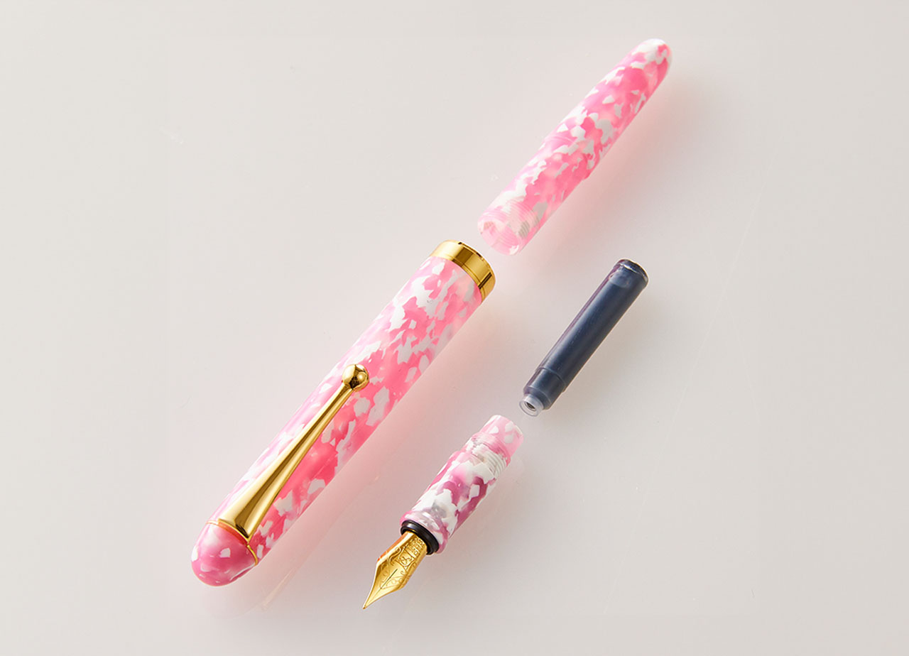 大西製作所 アセテート ショート万年筆/ペンクリップ付き