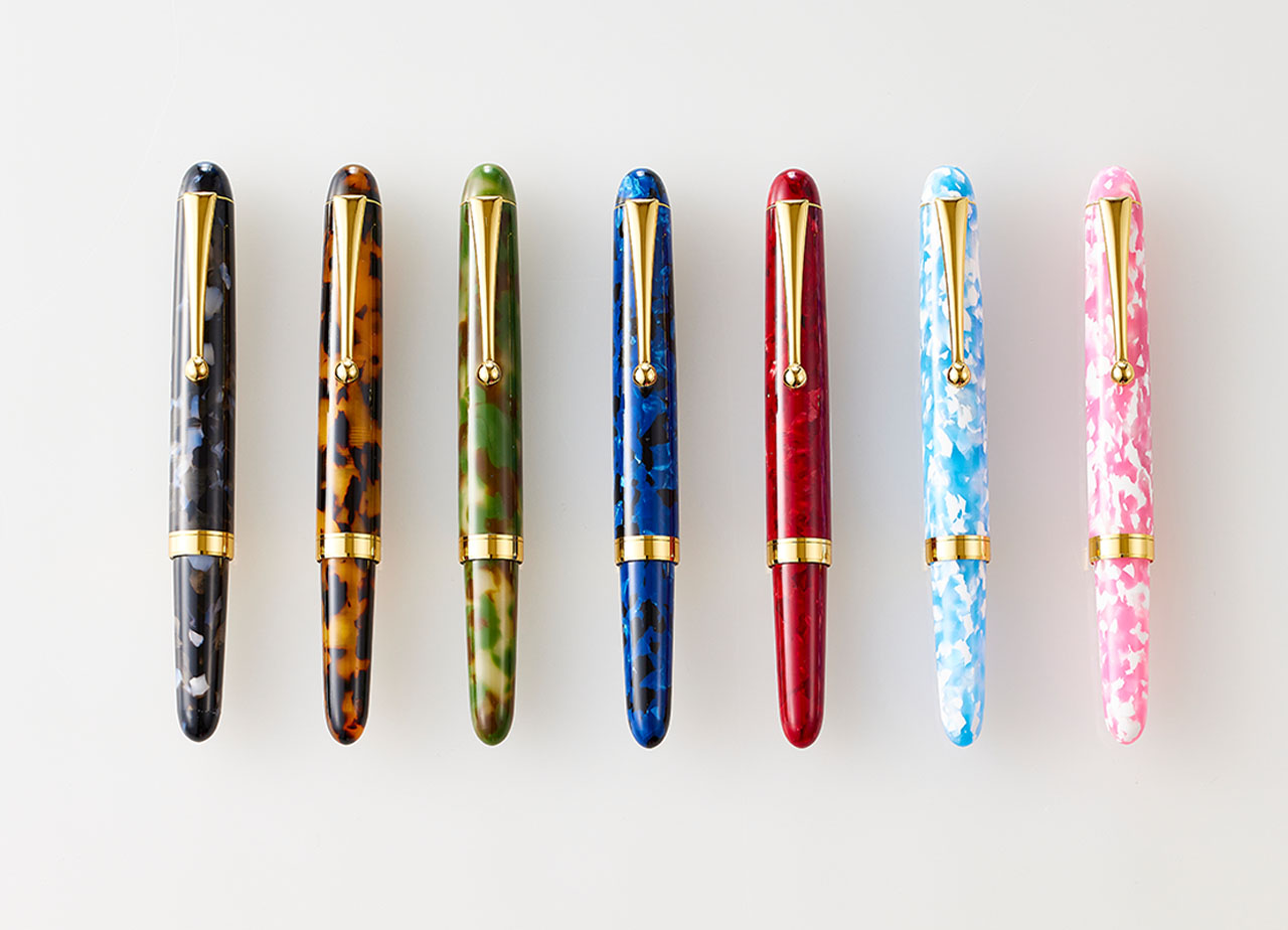 大西製作所 アセテート ショート万年筆/ペンクリップ付き