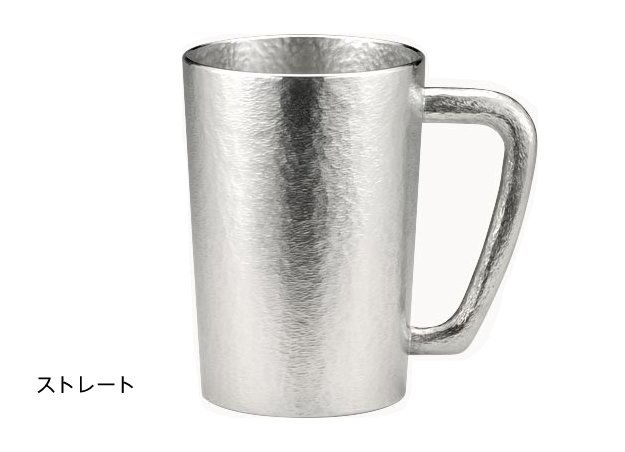 アンティーク錫製 錫製のジョッキ 名入れ可 桐箱入り -大阪錫器