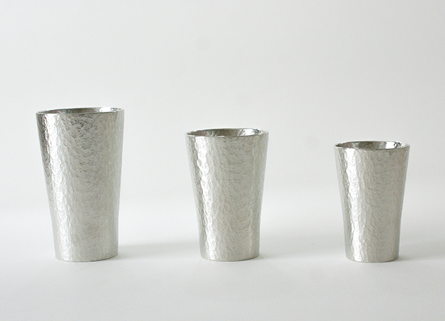 錫製品 花器　花瓶　錫タンブラー 大阪錫器 酒器 タンブラー 錫製タンブラー六花 オールド 320ml rk-o 径