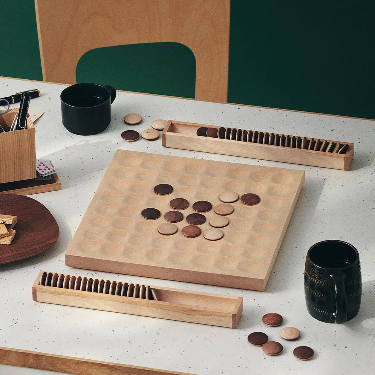 木製のリバーシ | Wooden reversi - ササキ工芸