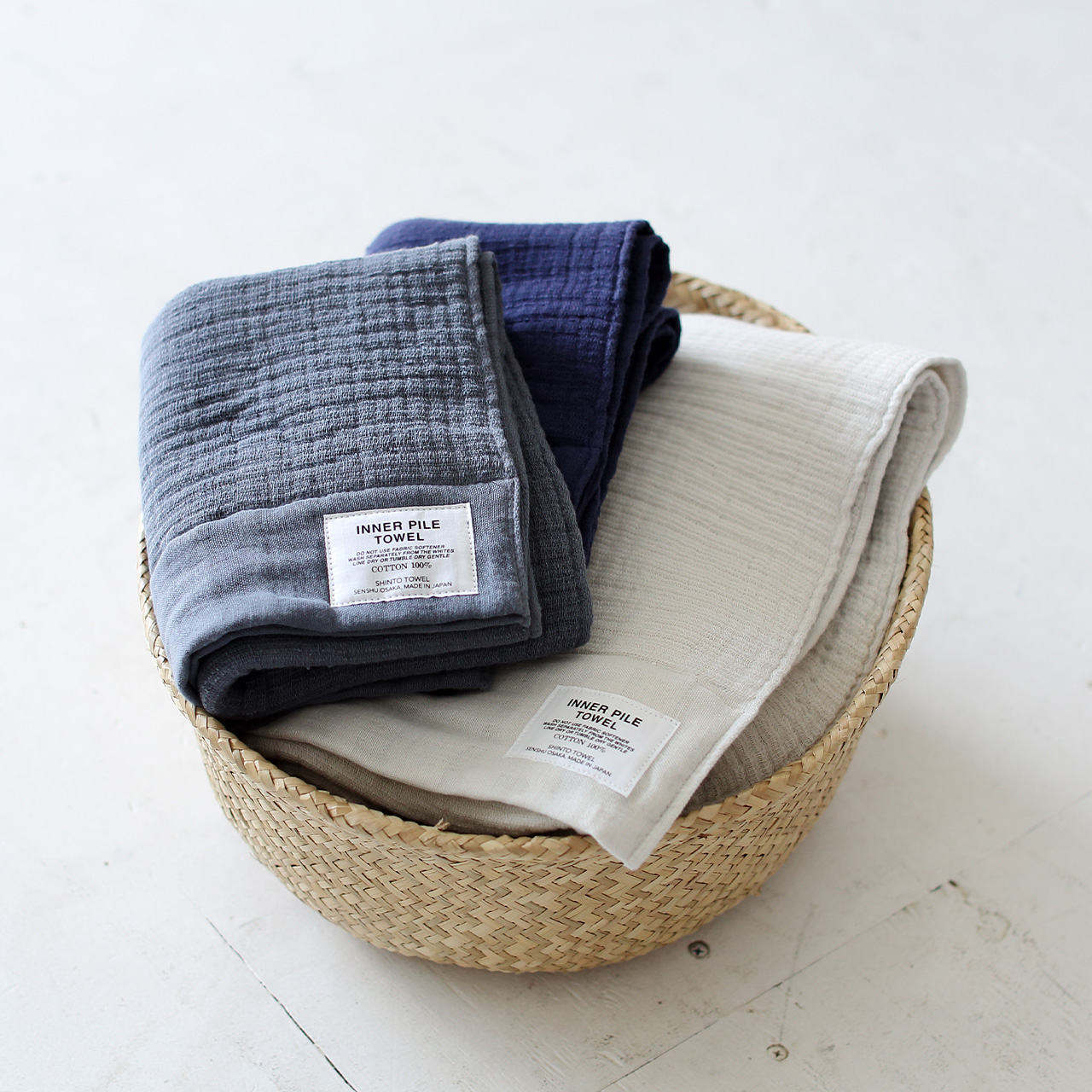 インナーパイルタオル | ガーゼとパイルのいいとこどり - SHINTO TOWEL