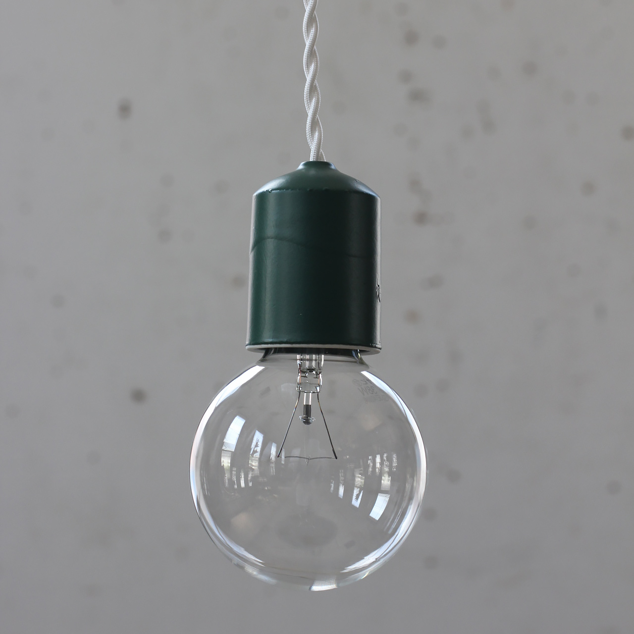 ソケットランプ 陶器 | 白 黒 黒板色 コード長変更可 - testis