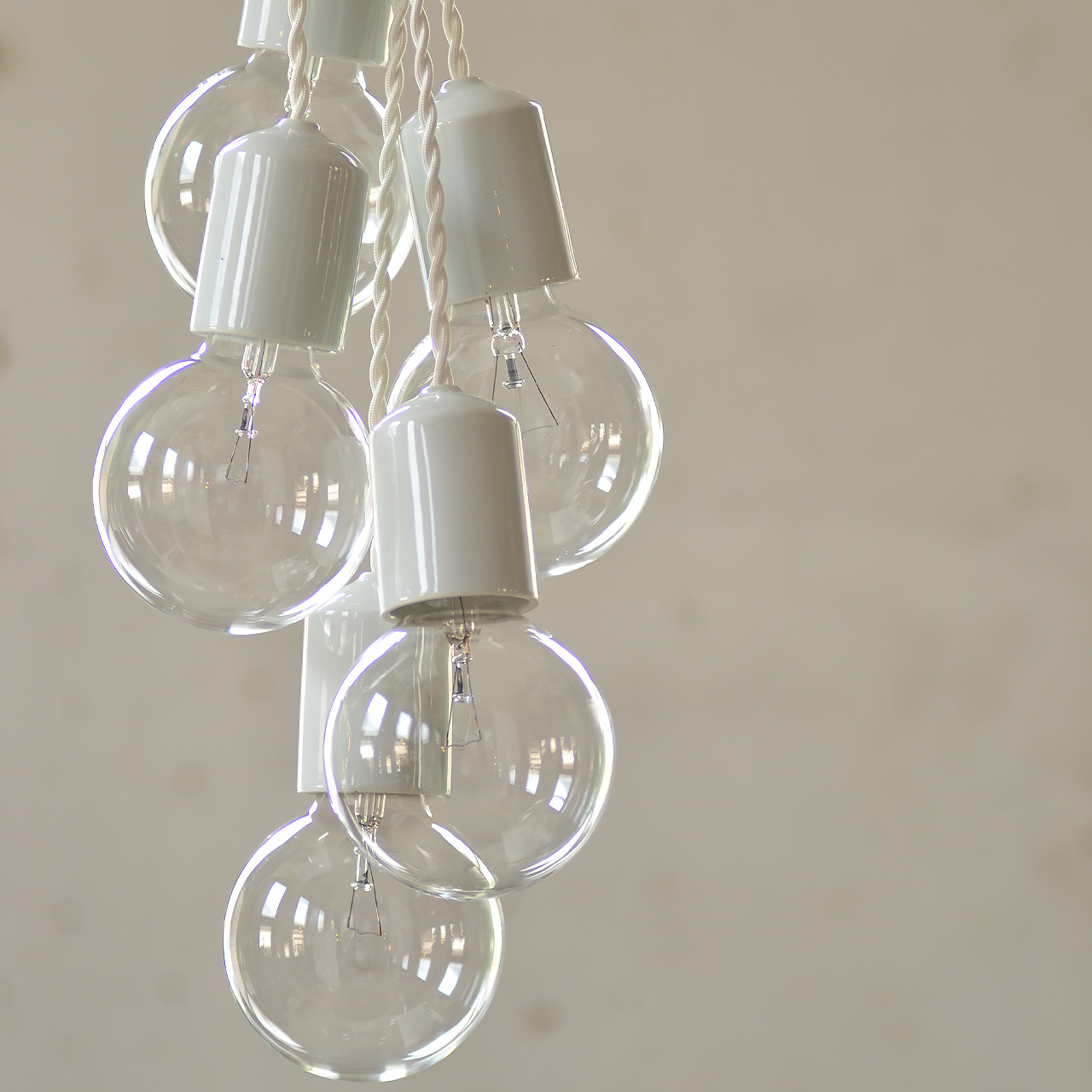 ソケットランプ 陶器 | 白 黒 黒板色 コード長変更可 - testis