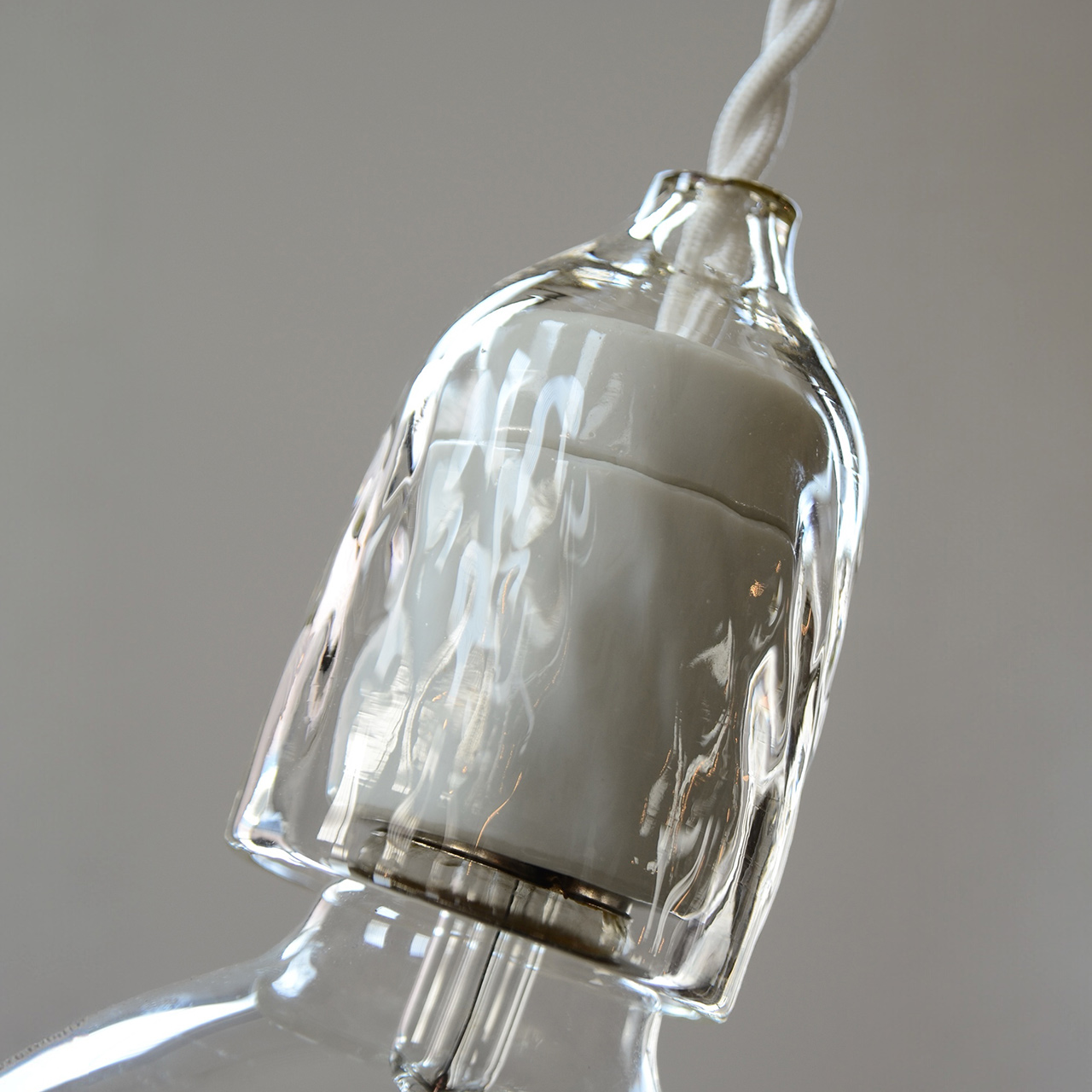 ソケットランプ 硝子 コード長変更可 - testis