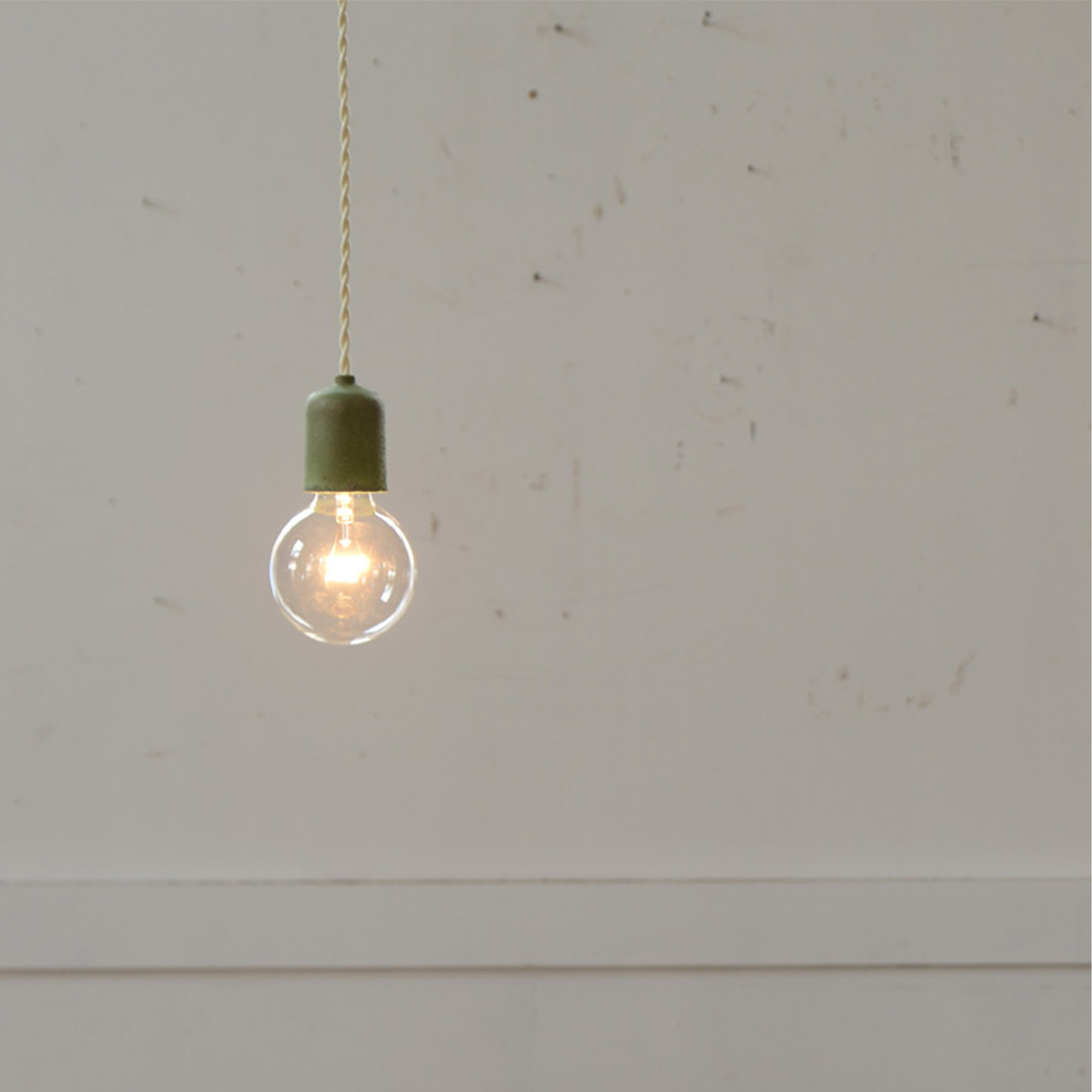 ソケットランプ 真鍮 | 真鍮緑青 コード長変更可 - testis