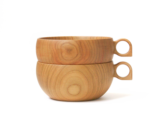 手で包み込みたくなる、桜のマグボウル -薗部産業