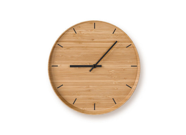 ★Takuya　　壁時計 竹製のウォールクロック 送料無料 -テオリ TEORI