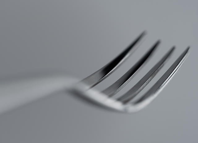 しっかり刺さる、すくえる。ディナーフォーク -THE